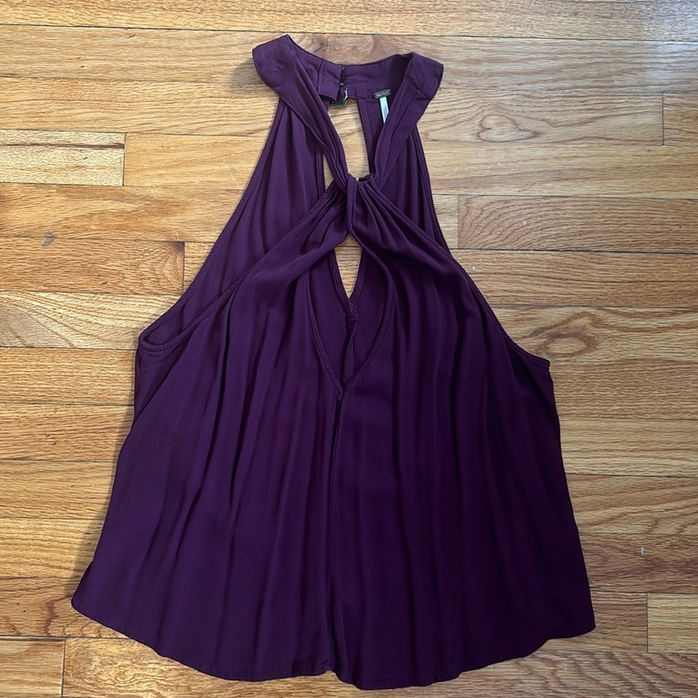 Free People cutout flowy tank
